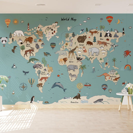 Animal Maps - Blue
