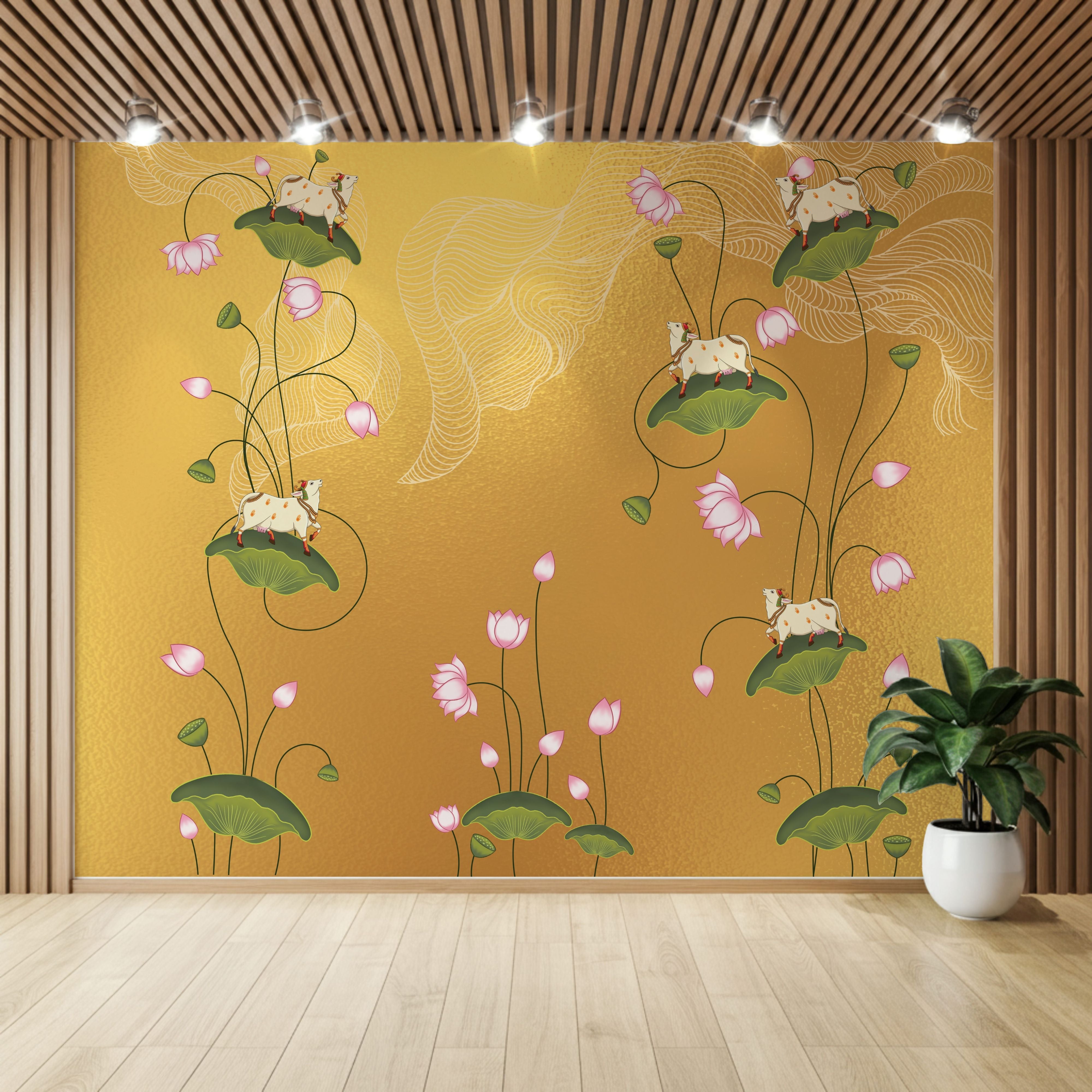 Indian-Inspired Wallpaper for Pooja Rooms & Homes