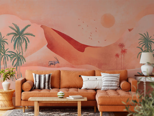 Kids Wallpaper Dubai Nursery Safari Sahara Sun