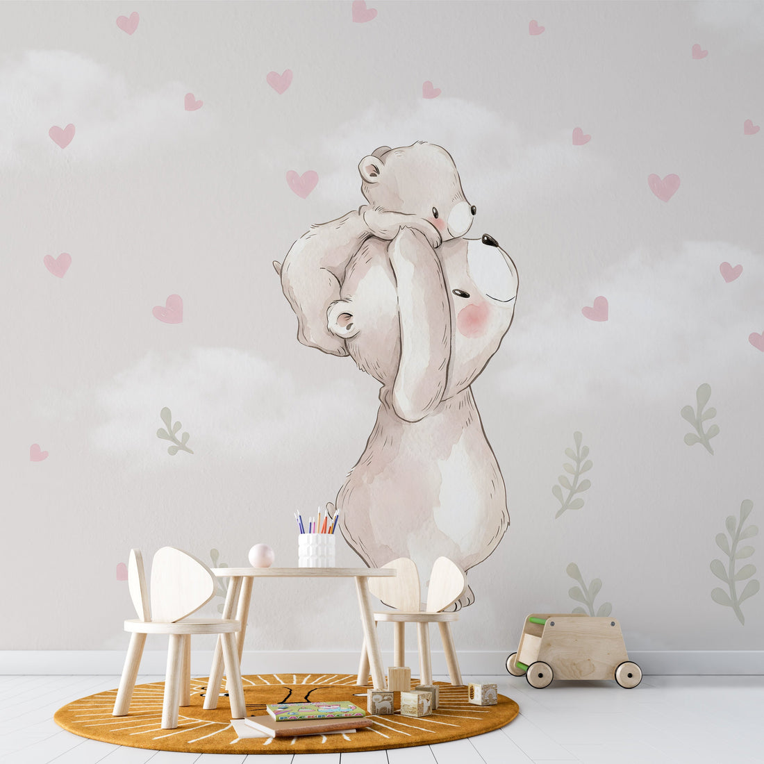 Embrace Nature's Calm: Wallpapers for Kids' Rooms