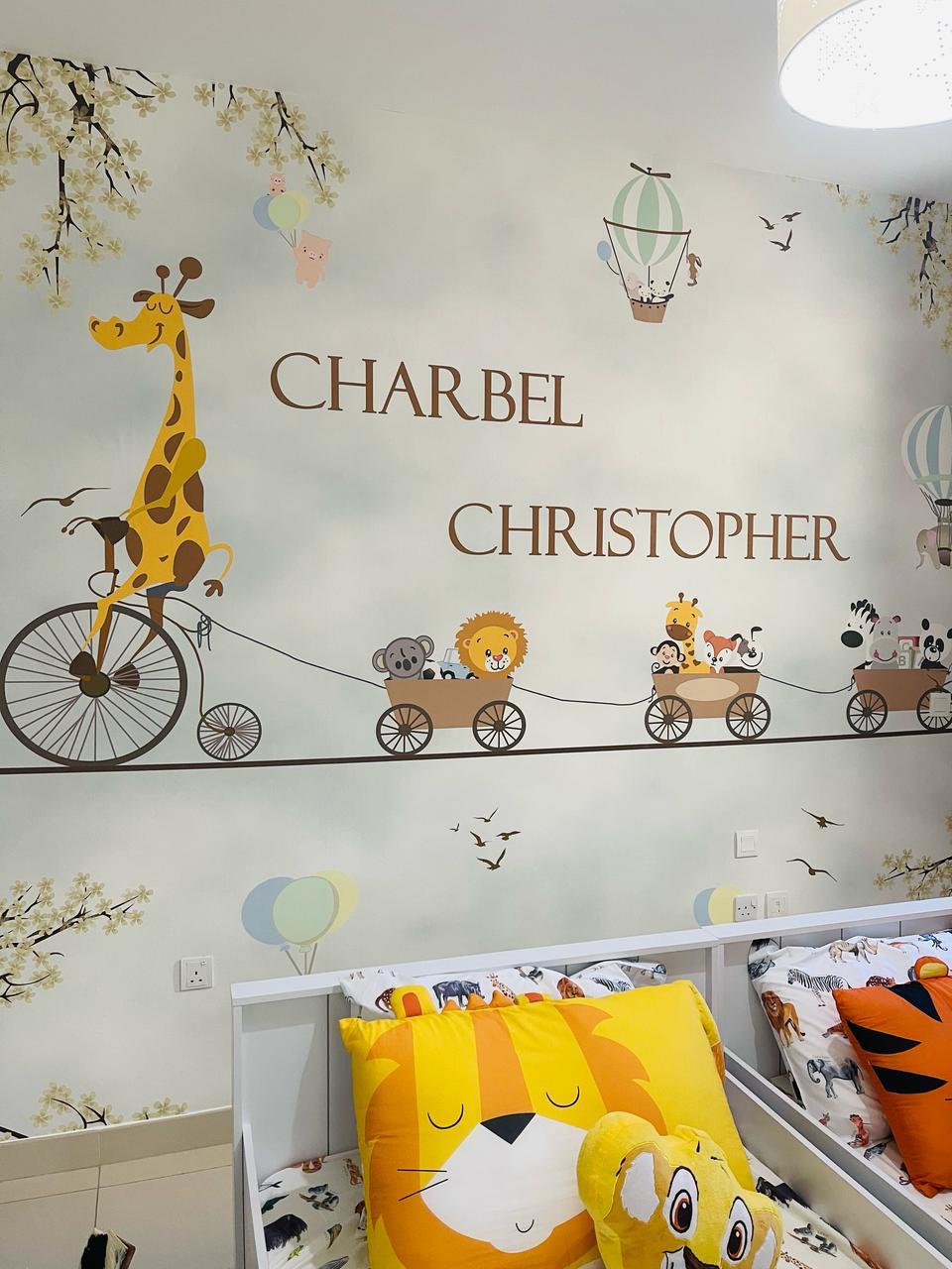 Add Colorful Wallpaper for Kids' Playrooms