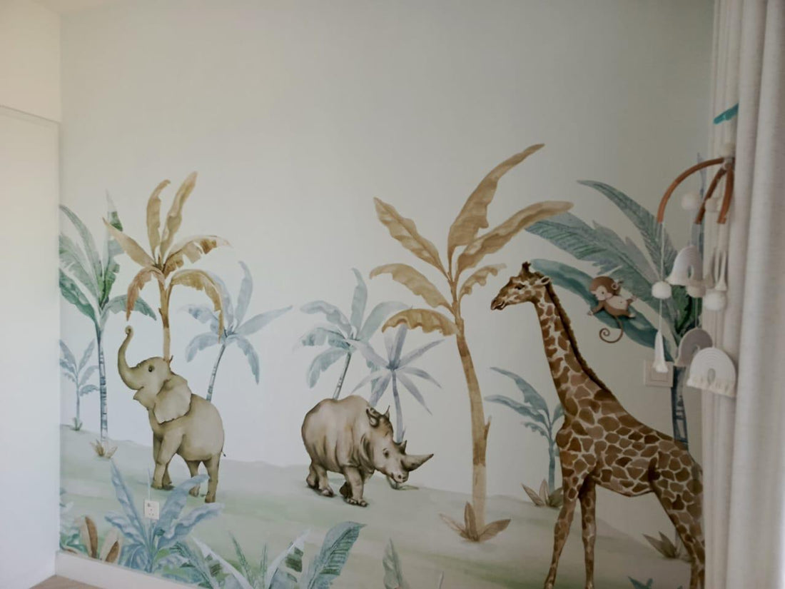 Nature-Inspired Wallpapers for Serene Kids' Spaces