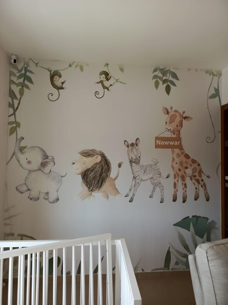 Kids Wallpaper Dubai Nursery Cute Animals