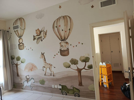Kids Wallpaper Dubai Nursery Balloons