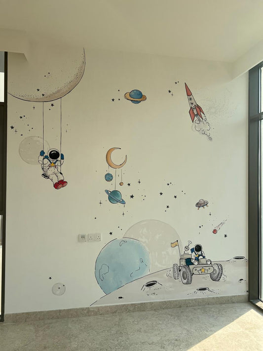 Kids Wallpaper Dubai Space Nursery