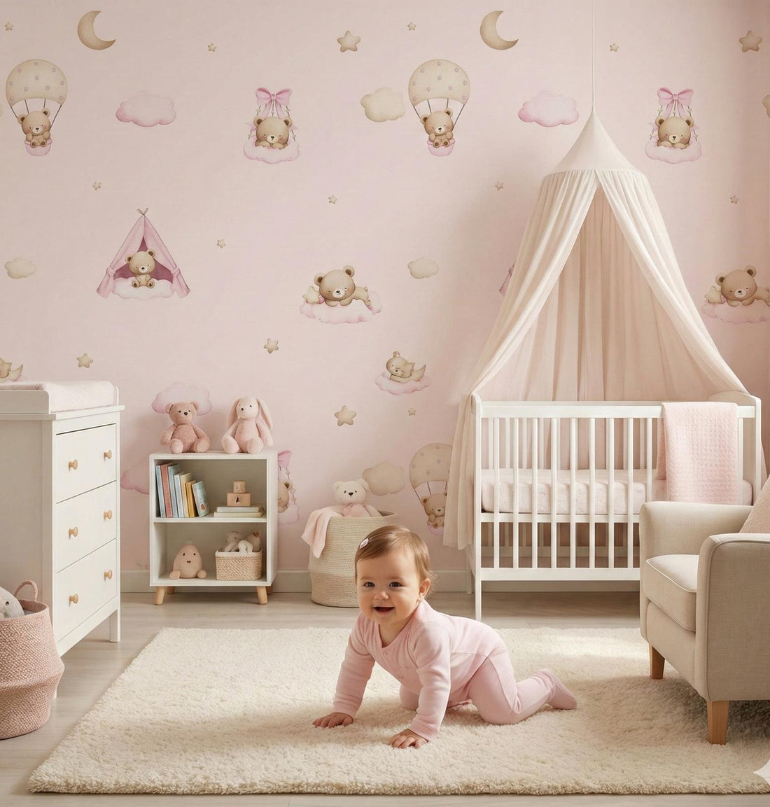 Charming Floral Wallpapers for Kids' Magical Rooms