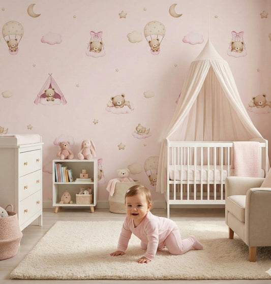 Charming Floral Wallpapers for Kids' Magical Rooms