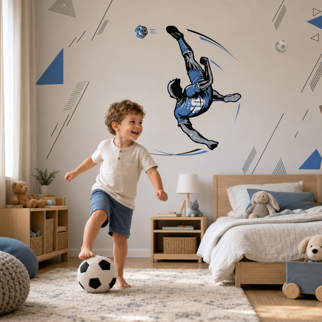 Goal! kids room mockup