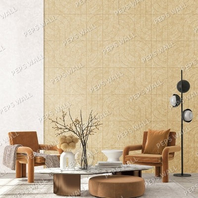 Florence - Brown — geometric wallpaper mural, Peps Wall Dubai