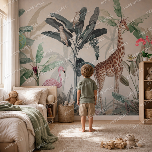 Savanna Stories kids room mockup