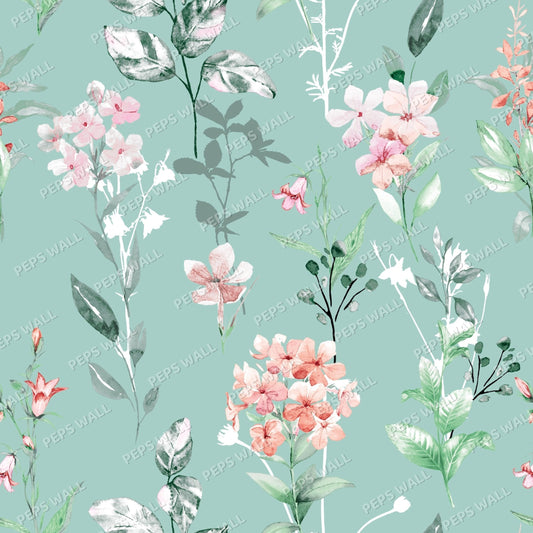 Bouquet — neutral wallpaper mural, Peps Wall Dubai