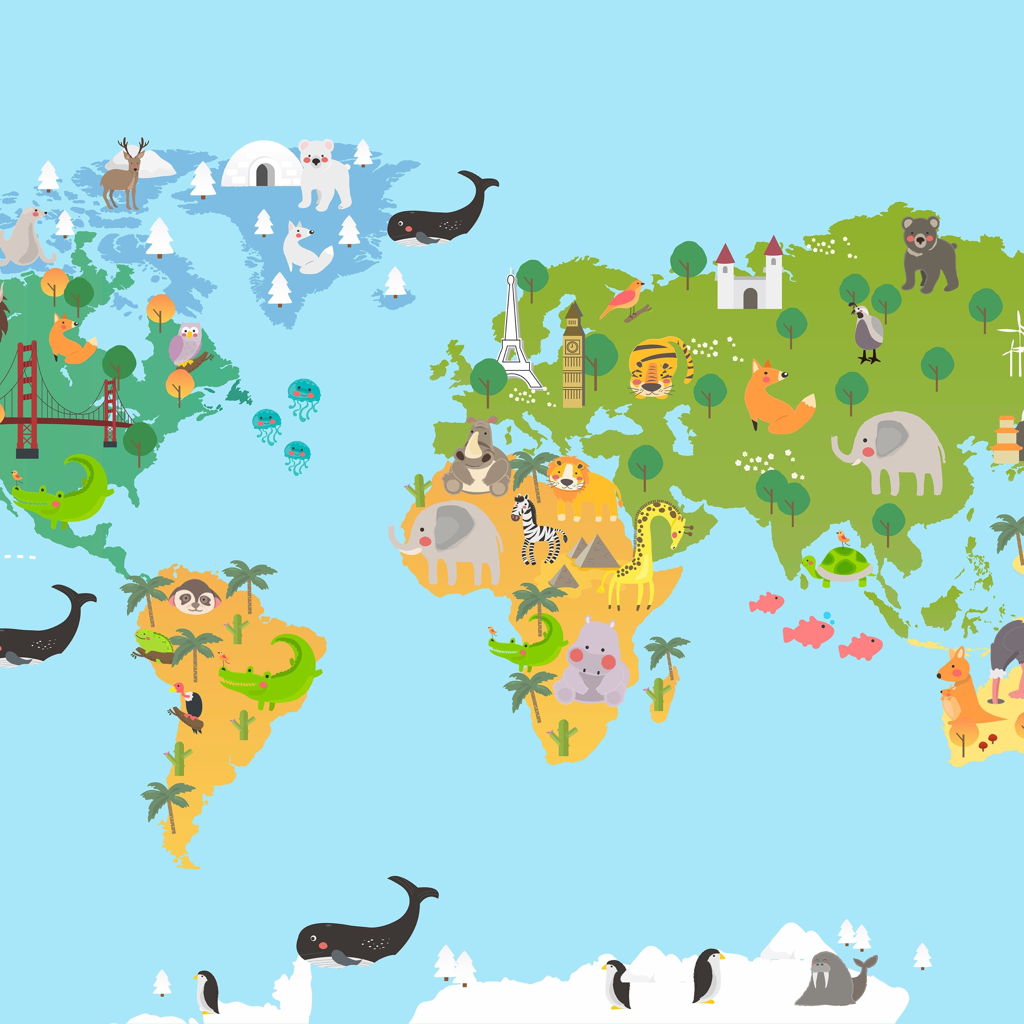 Maps, animals & whales