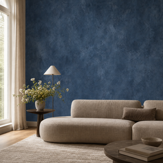 Navy Limewash living room mockup