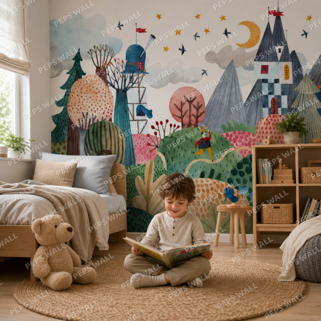 Adventures kids room mockup