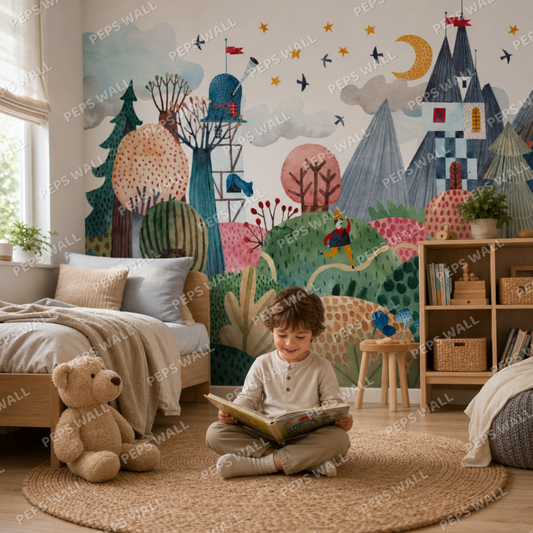 Adventures kids room mockup