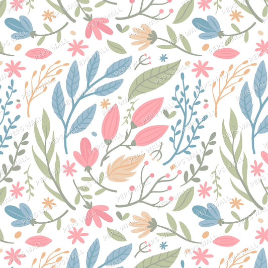 Colorful Leaves — neutral wallpaper mural, Peps Wall Dubai