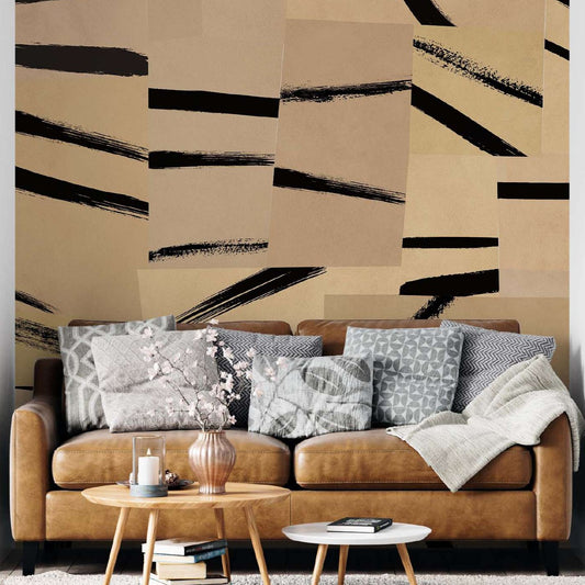 Muddy Monochrome Wallmural