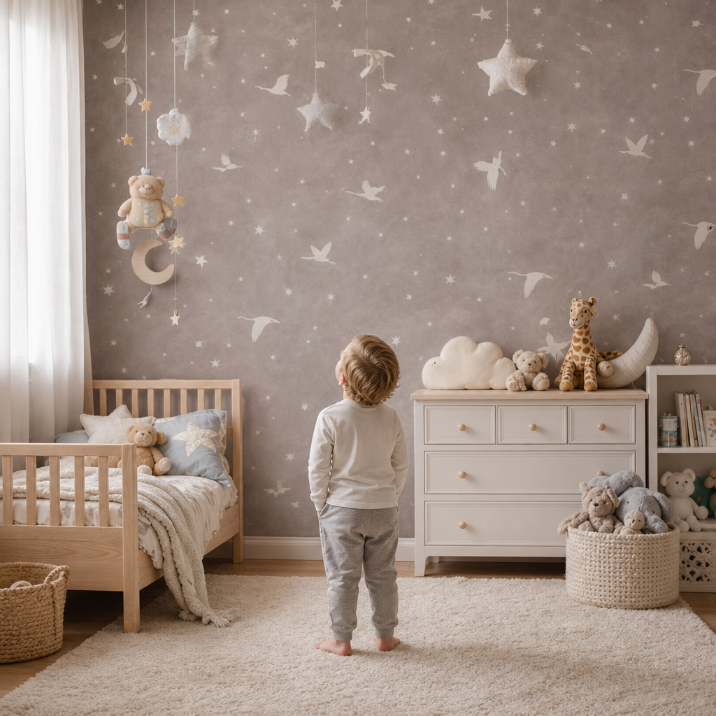 Dreamy Bird kids room mockup