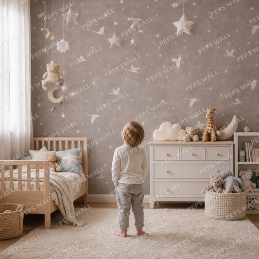 Dreamy Bird kids room mockup