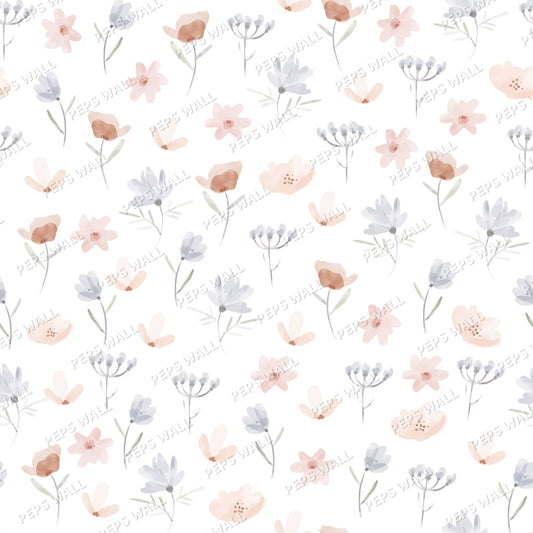 Little flowers — neutral wallpaper mural, Peps Wall Dubai