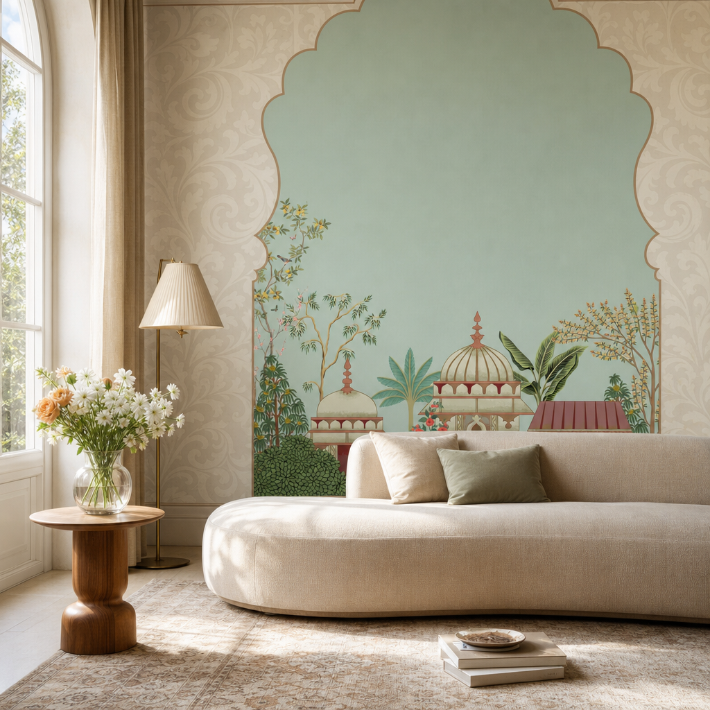 Mughal Arch #1 living room mockup