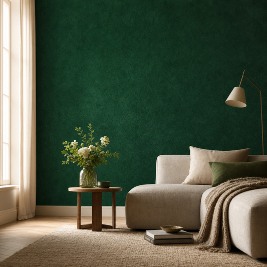 Emerald Velvet Texture living room mockup