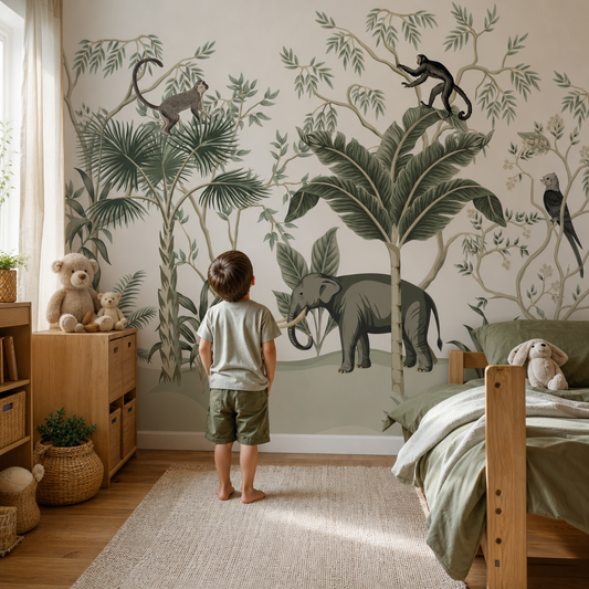 African Adventure kids room mockup