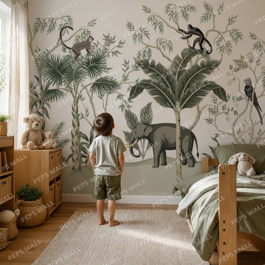 African Adventure kids room mockup