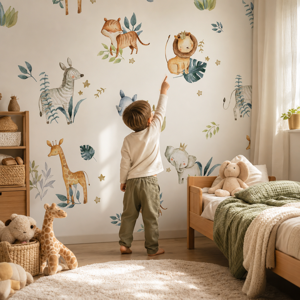 Playful Paws kids room mockup