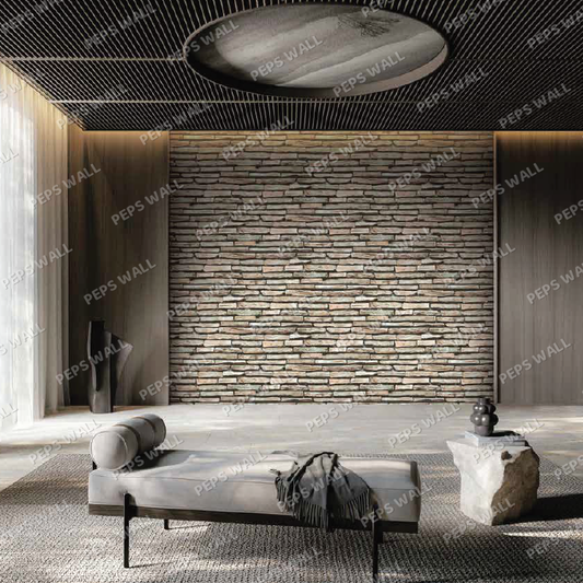 Stones view — brick wallpaper mural, Peps Wall Dubai