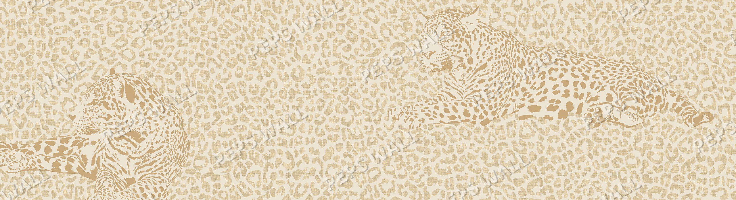 Jaguar - Gold — scenic landscape wallpaper mural, Peps Wall Dubai
