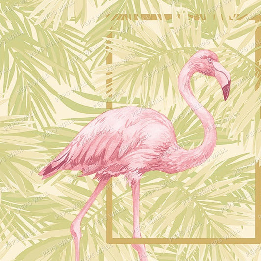 Flamingo - Gold — scenic landscape wallpaper mural, Peps Wall Dubai