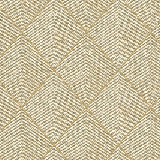 Jacquard - Gold — geometric wallpaper mural, Peps Wall Dubai