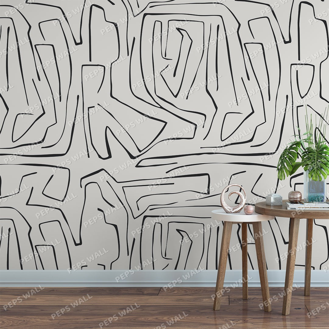 Abstract Waves — abstract wallpaper Dubai, Peps Wall