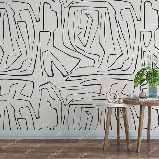 Abstract Waves — abstract wallpaper Dubai, Peps Wall