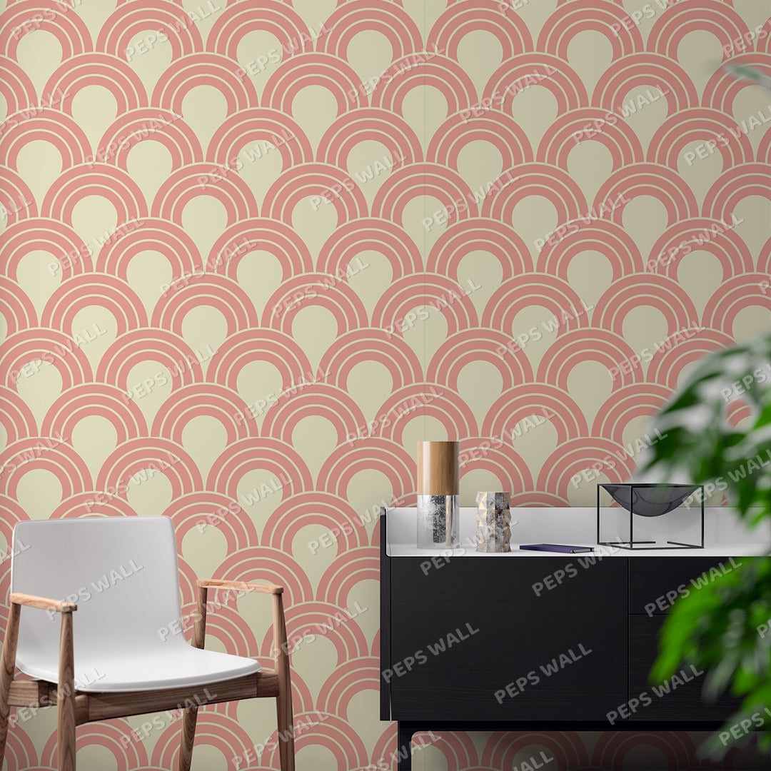 Chareau — geometric wallpaper Dubai, Peps Wall