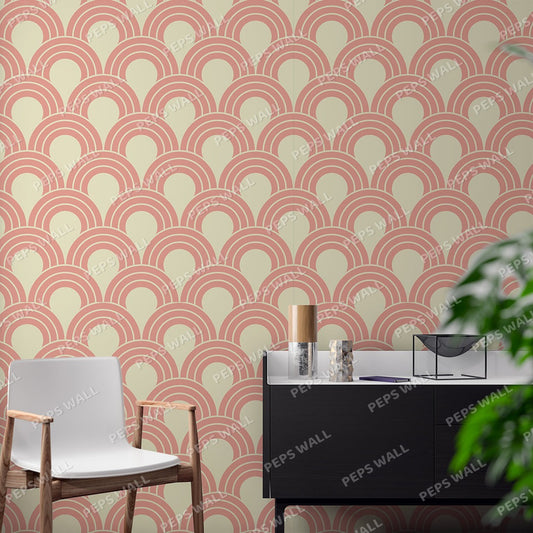 Chareau — geometric wallpaper Dubai, Peps Wall