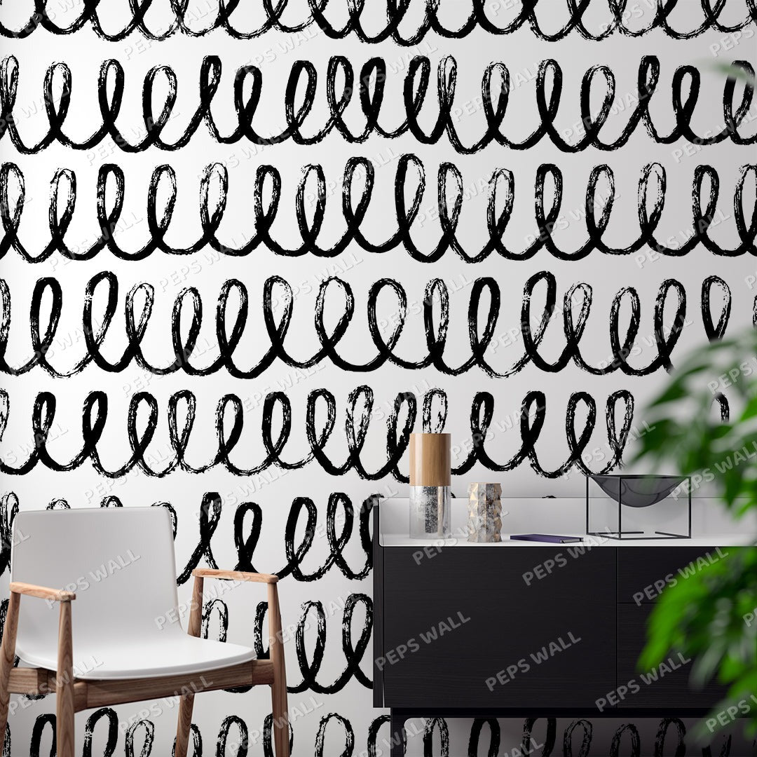 Knots — geometric wallpaper Dubai, Peps Wall
