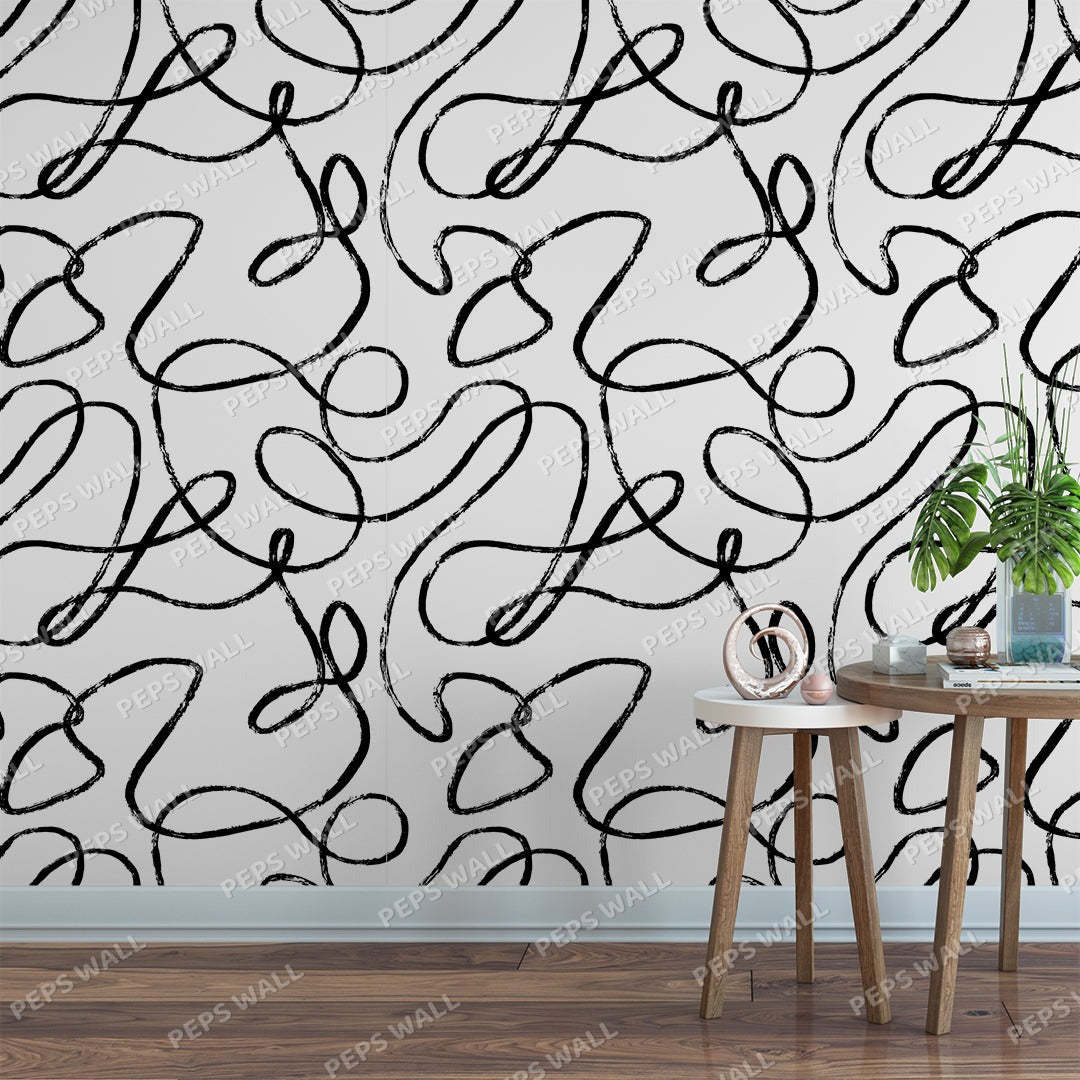 Swirls — abstract wallpaper Dubai, Peps Wall