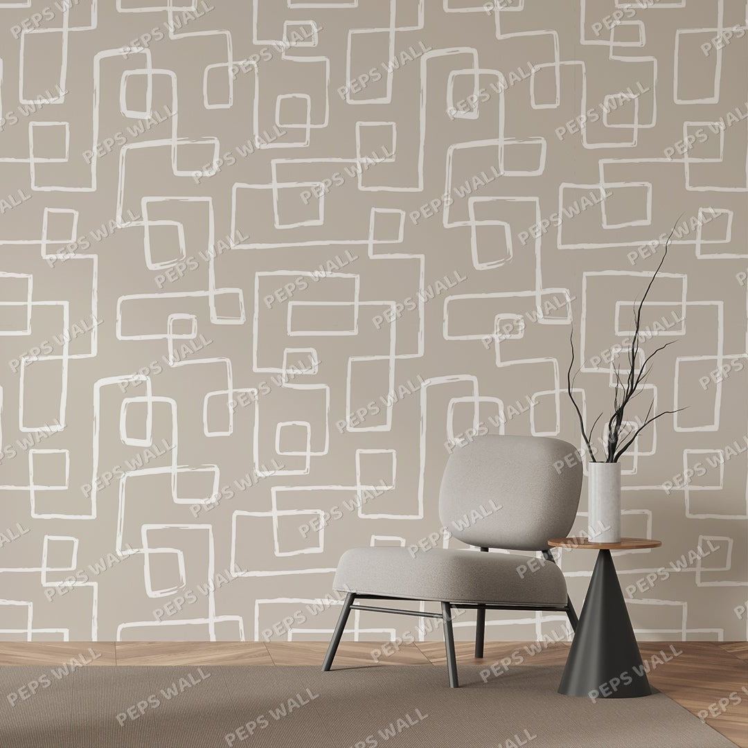 Corbusier — geometric wallpaper Dubai, Peps Wall