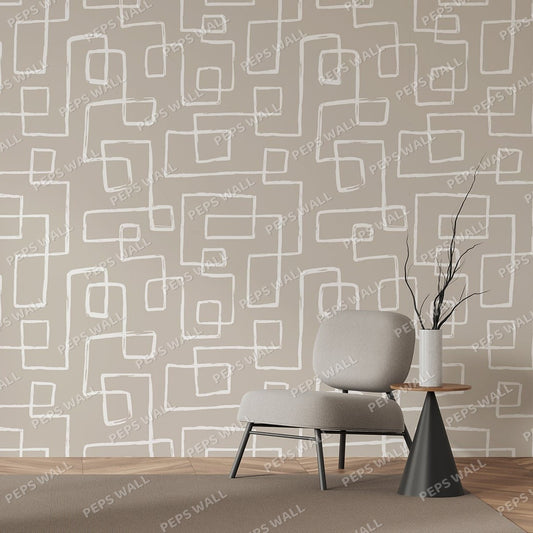 Corbusier — geometric wallpaper Dubai, Peps Wall