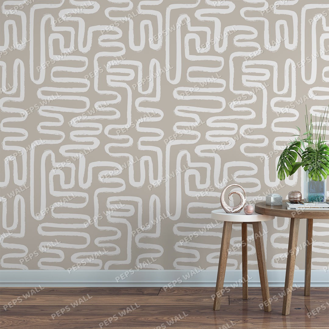 Picabia — geometric wallpaper Dubai, Peps Wall