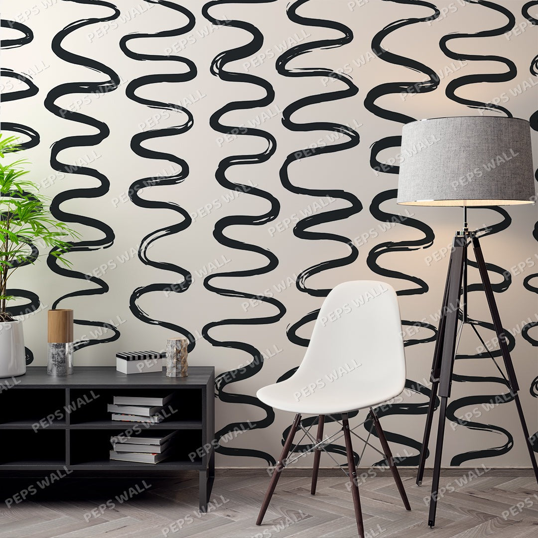 Metinger — geometric wallpaper Dubai, Peps Wall