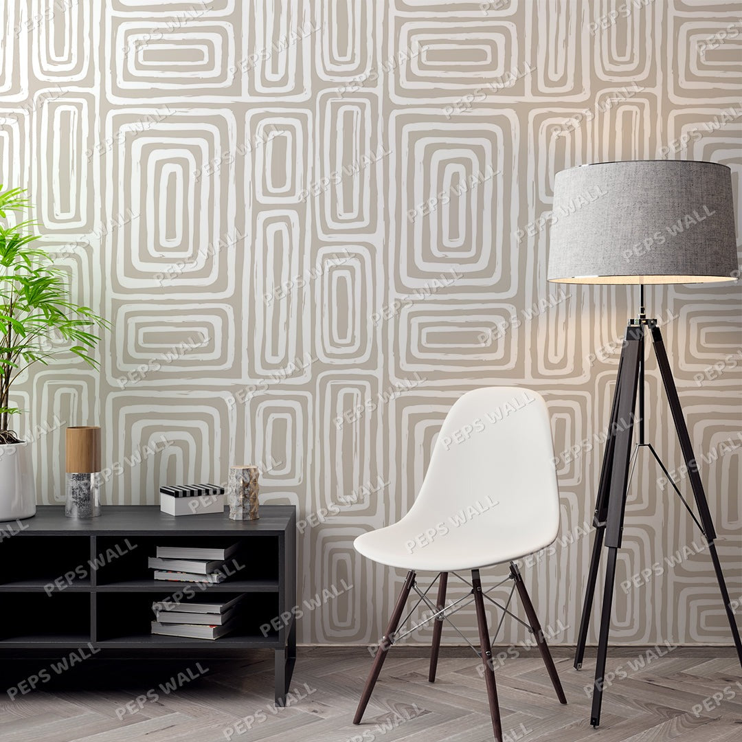 Lotte — geometric wallpaper Dubai, Peps Wall