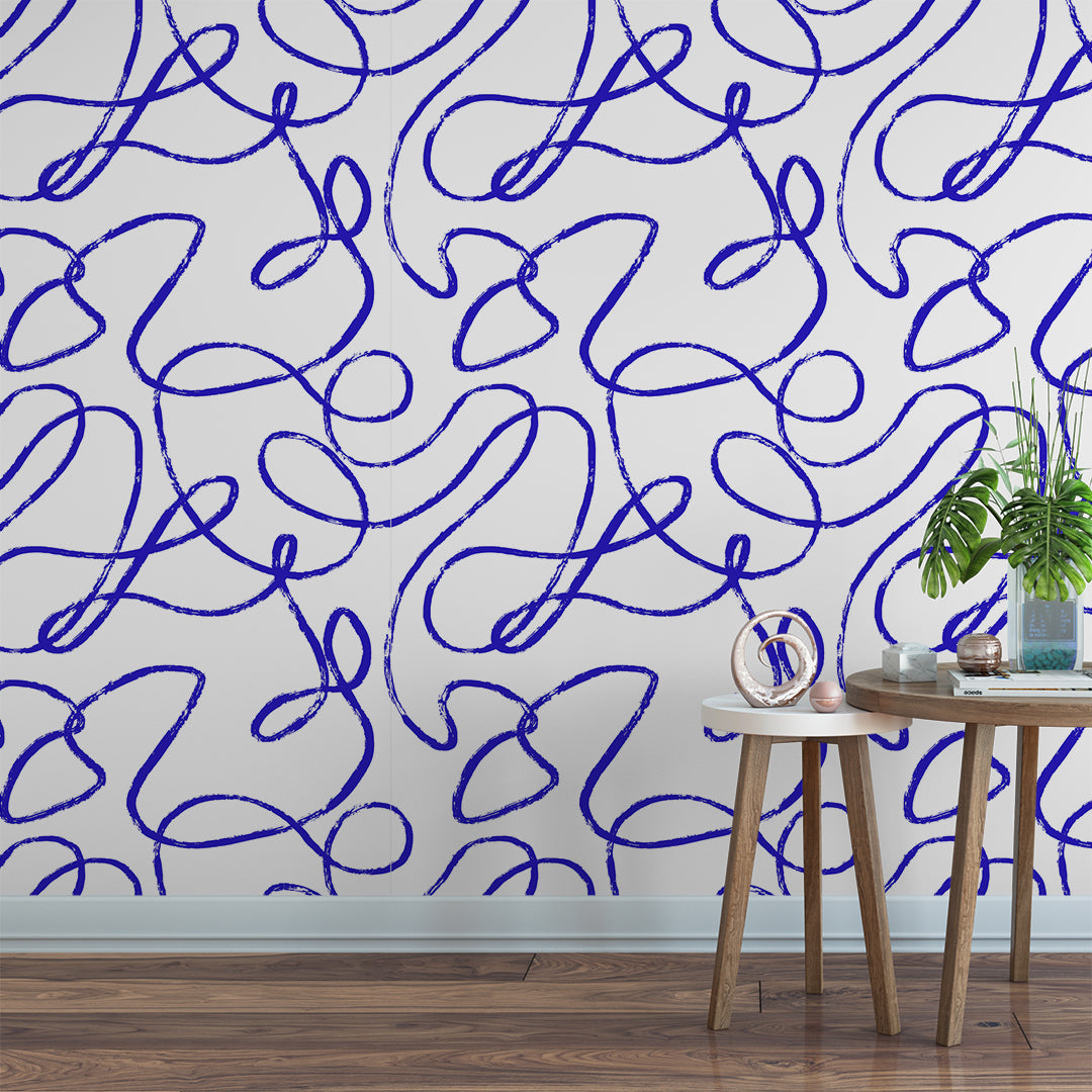 Swirls - Blue