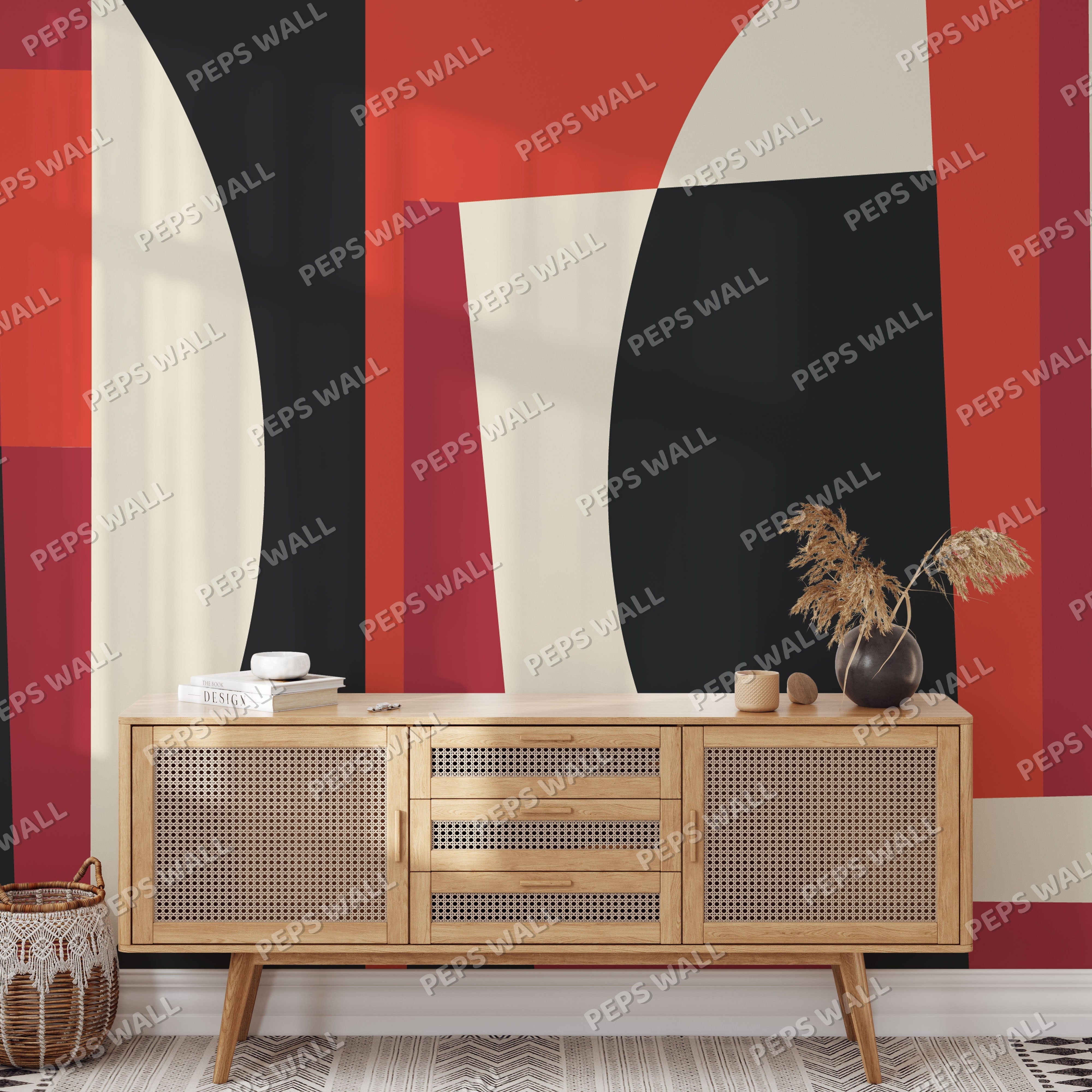 Arte — geometric wallpaper Dubai, Peps Wall