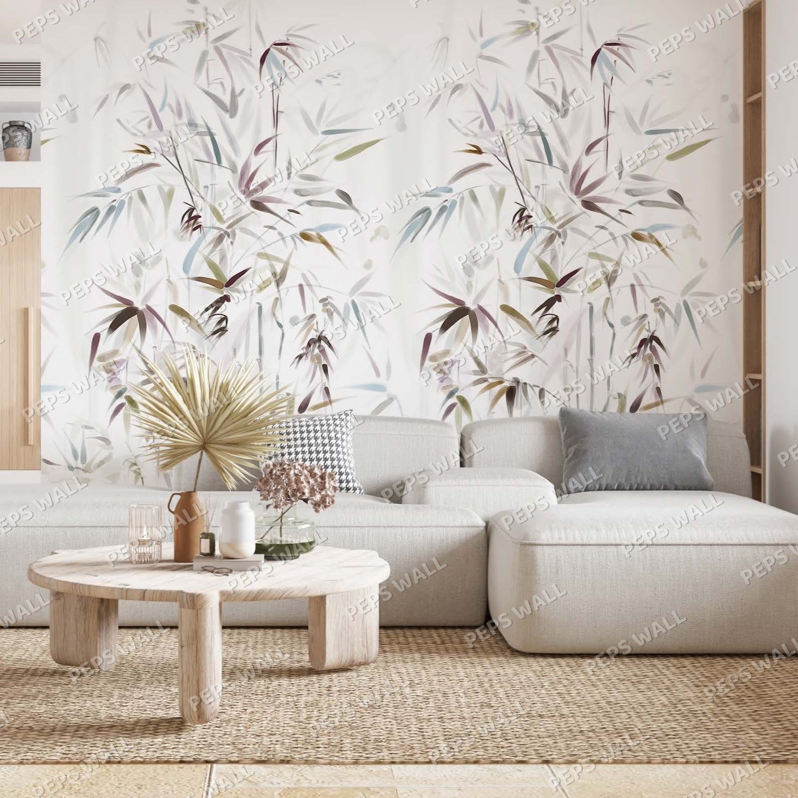 Bamboo — floral wallpaper mural, Peps Wall Dubai