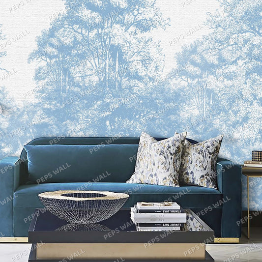 Bellewood — wood wallpaper mural, Peps Wall Dubai