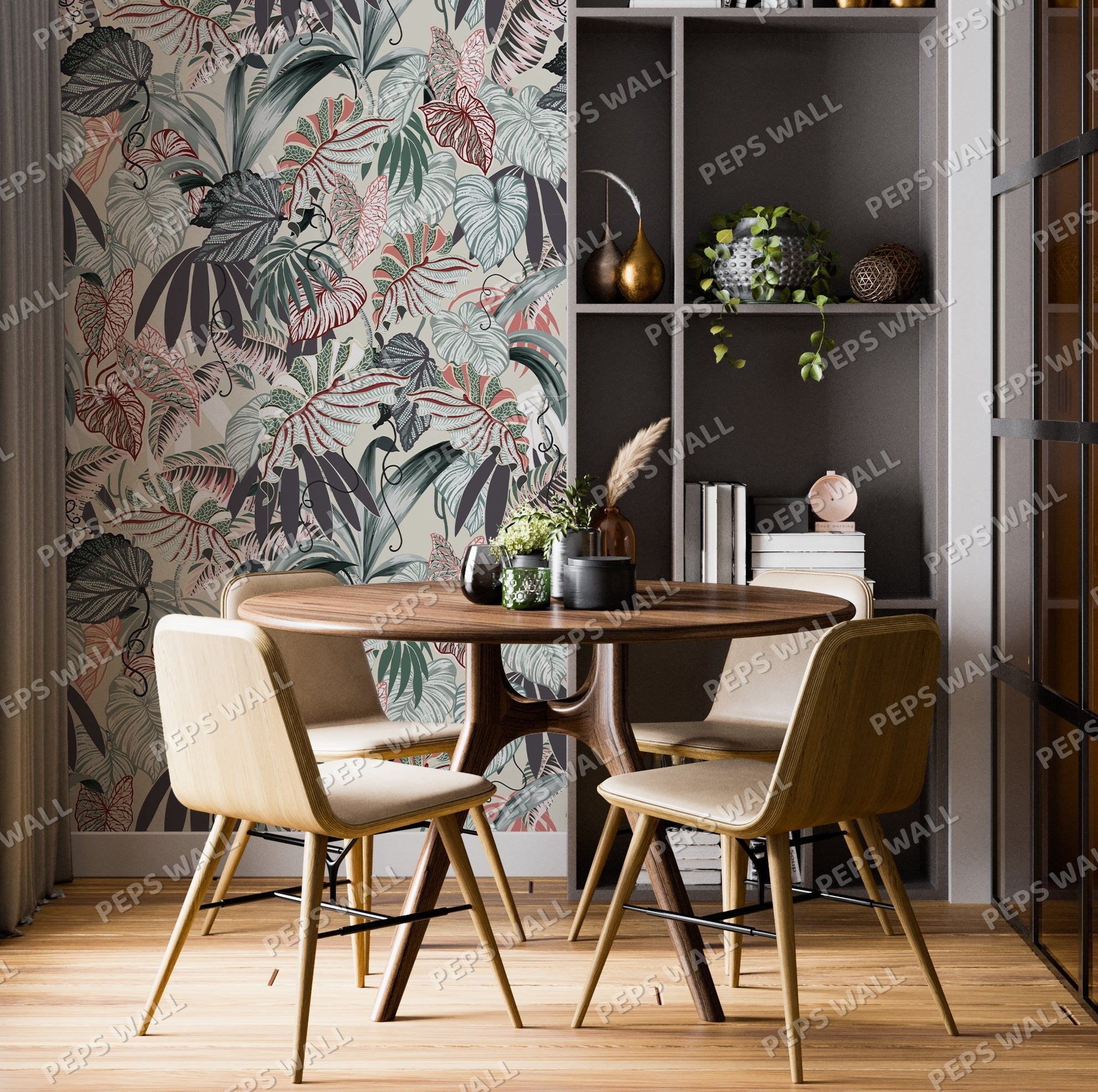 Botanical Eden — floral wallpaper Dubai, Peps Wall