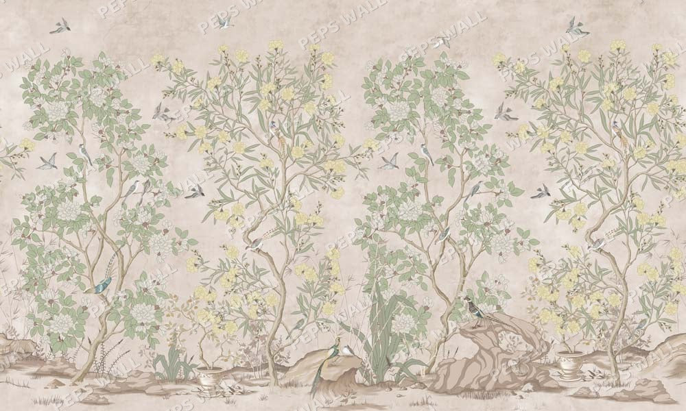 Serene Chinoiserie - Brown
